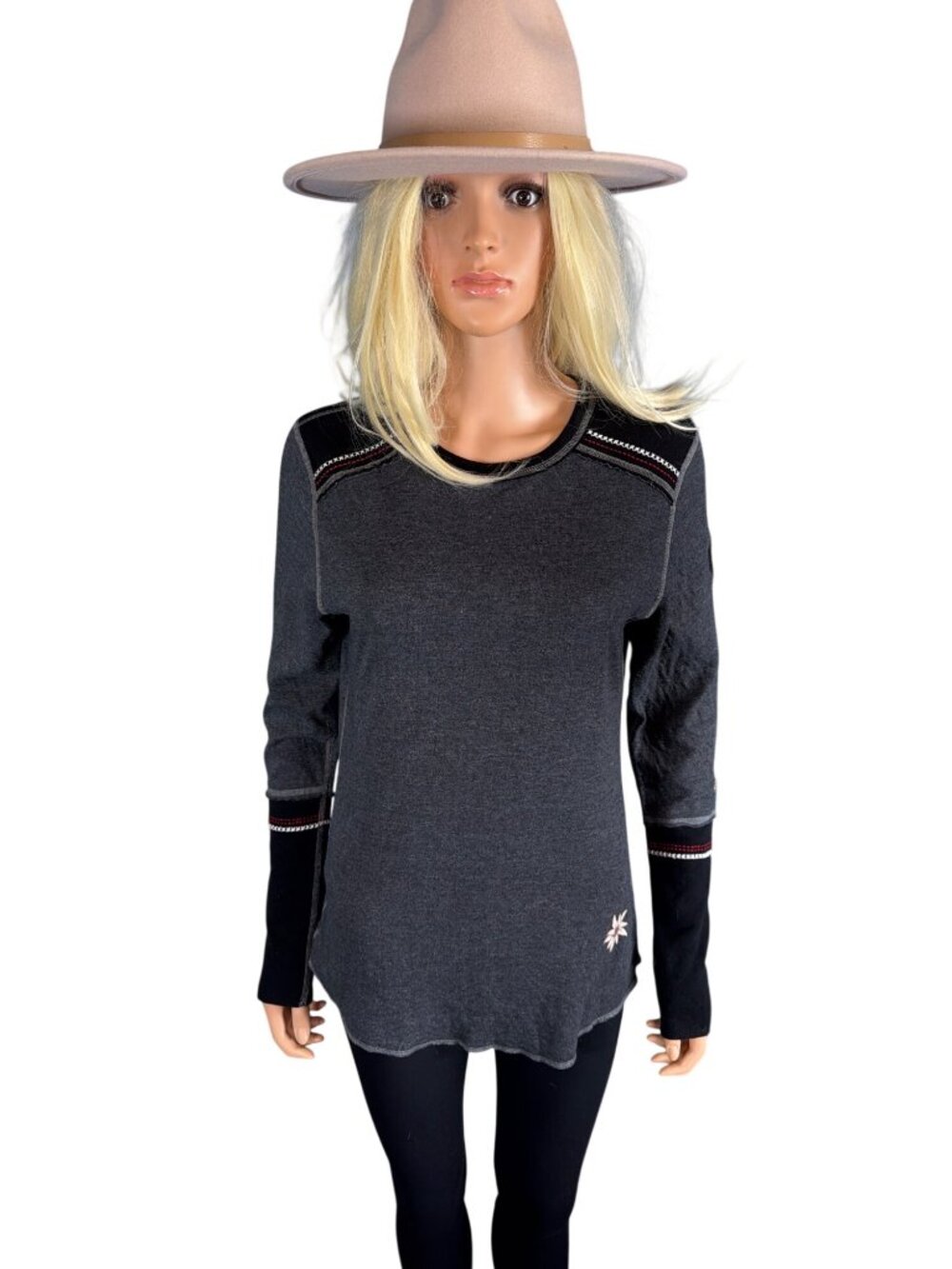 Alp-n-Rock Crew Heather Gray/Black Medium MSRP$198 Cotton Embroidered - Picture 16 of 16